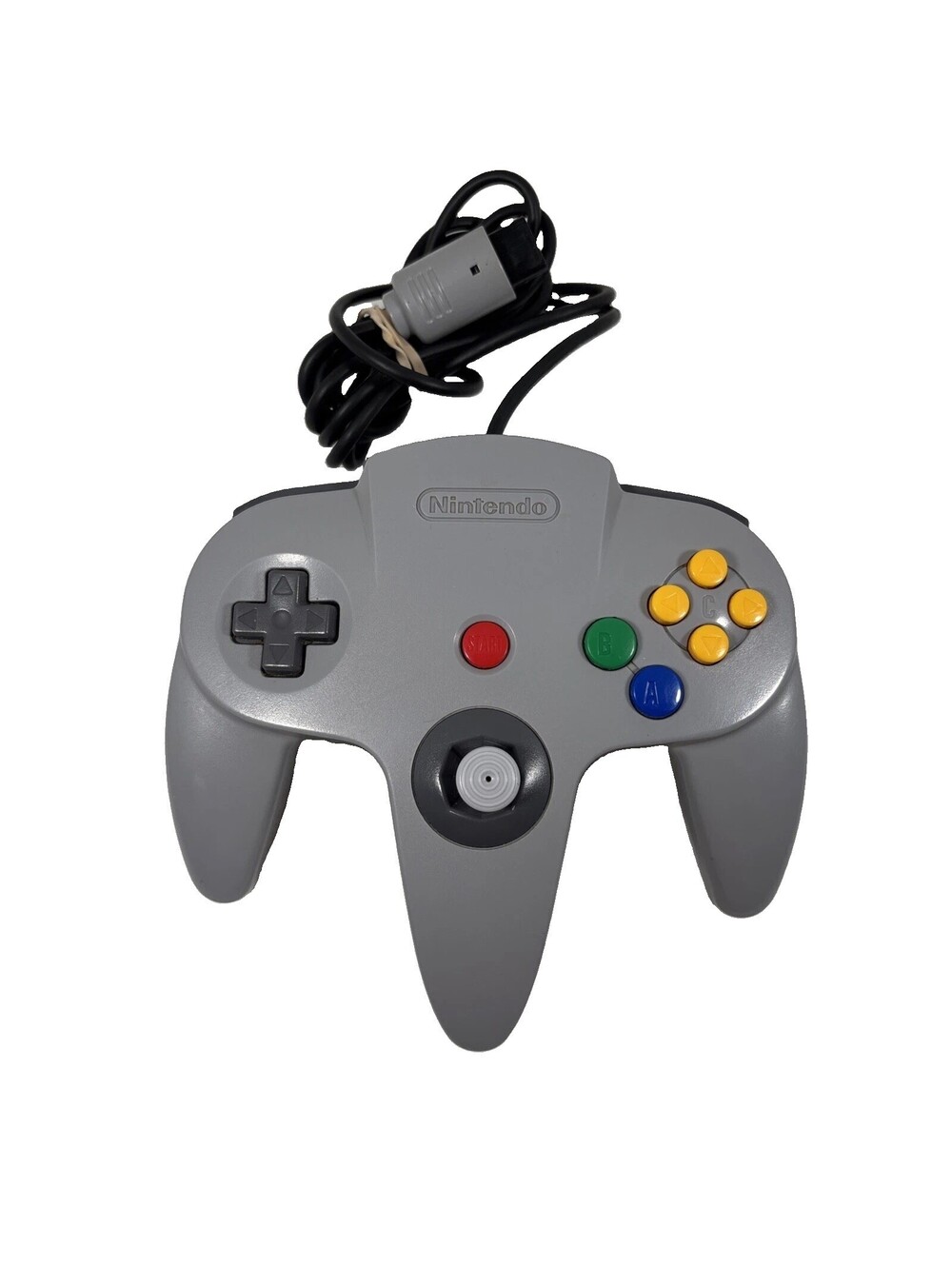 Nintendo 64 N64 Controller Grey OEM Genuine Loose Stick Japan Tested